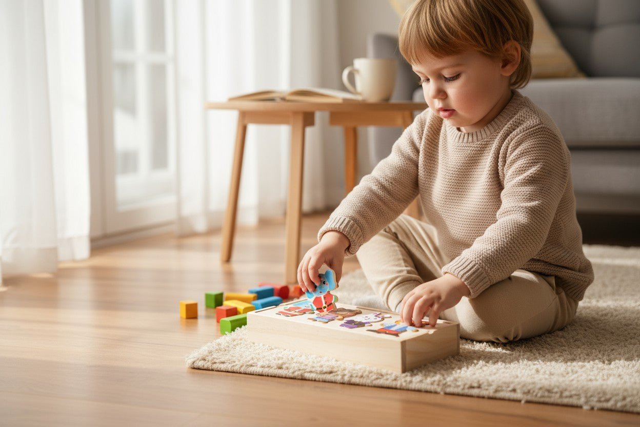 Puzzle en bois - oursons: jeu éducatif adorable - Jeux jouets à moi
