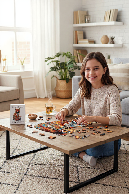Jeux jouets : puzzle enfant avec le renard, un jeu ludique et éducatif