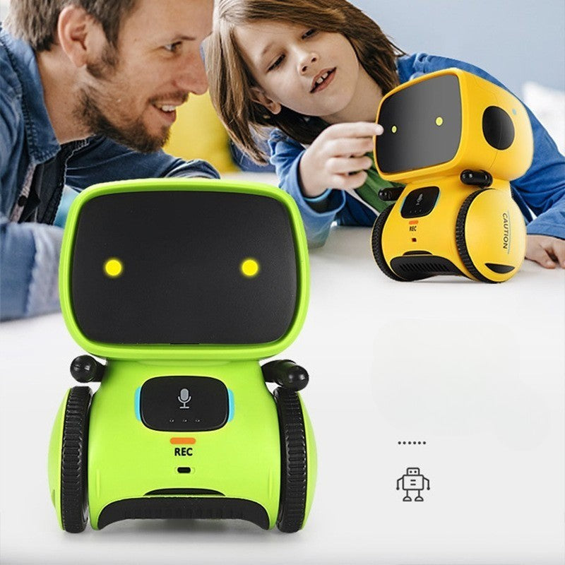 Robot Intelligent Interactif Jaune Pour Enfants - Jouet Éducatif Chantant Et Dansant, Commande Vocale Et Tactile