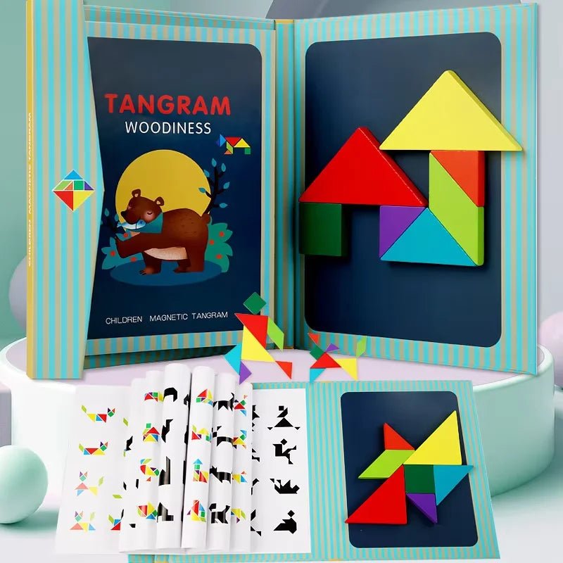 Puzzle Magnétique Tangram | Jeu Éducatif Montessori - Dès 3 Ans - Les Puzzle Magnétique Tangram | Jeu Éducatif Montessori - Dès 3 Ans - Les