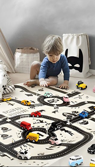Tapis voiture enfant - Jeux jouets à moi