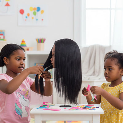 TETE A COIFFER - encourager la créativité de votre enfant
