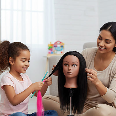TETE A COIFFER - encourager la créativité de votre enfant