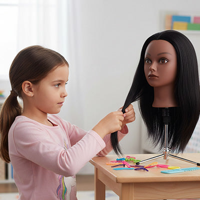 TETE A COIFFER - encourager la créativité de votre enfant