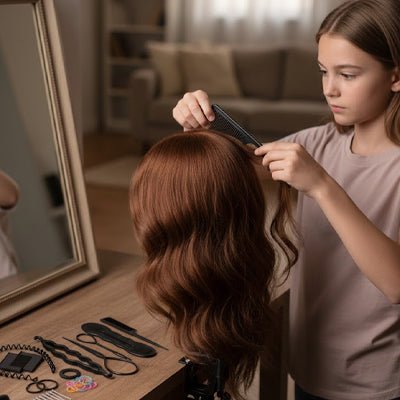 TETE A COIFFER - cheveux 100% naturels pour stimuler les passions - Jeux jouets à moi