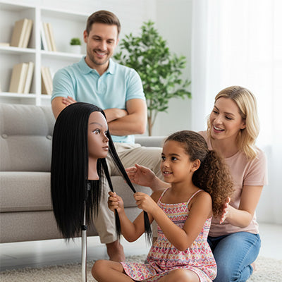 TETE A COIFFER - encourager la créativité de votre enfant