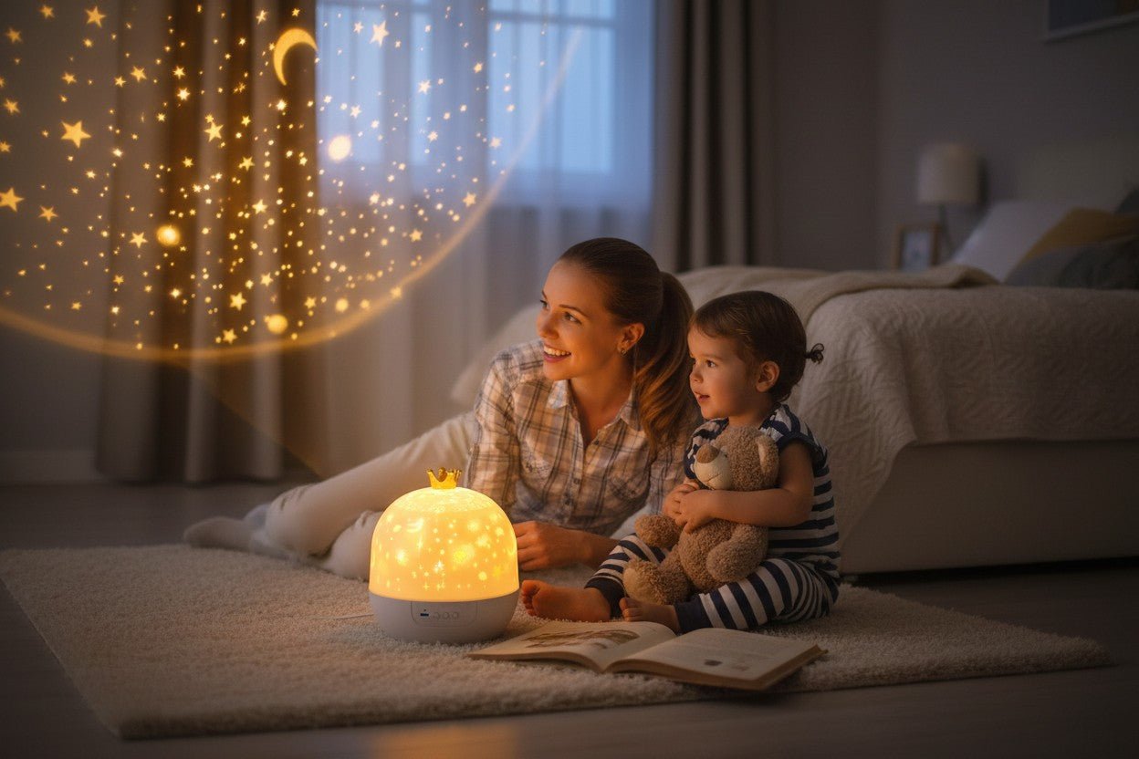Veilleuse bébé - projection musical pour des nuits relaxantes et sécurisantes - Jeux jouets à moi